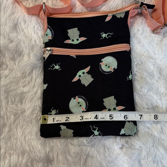 Star Wars Black and Peach Bag with Baby Yoda - Picture 5 of 7